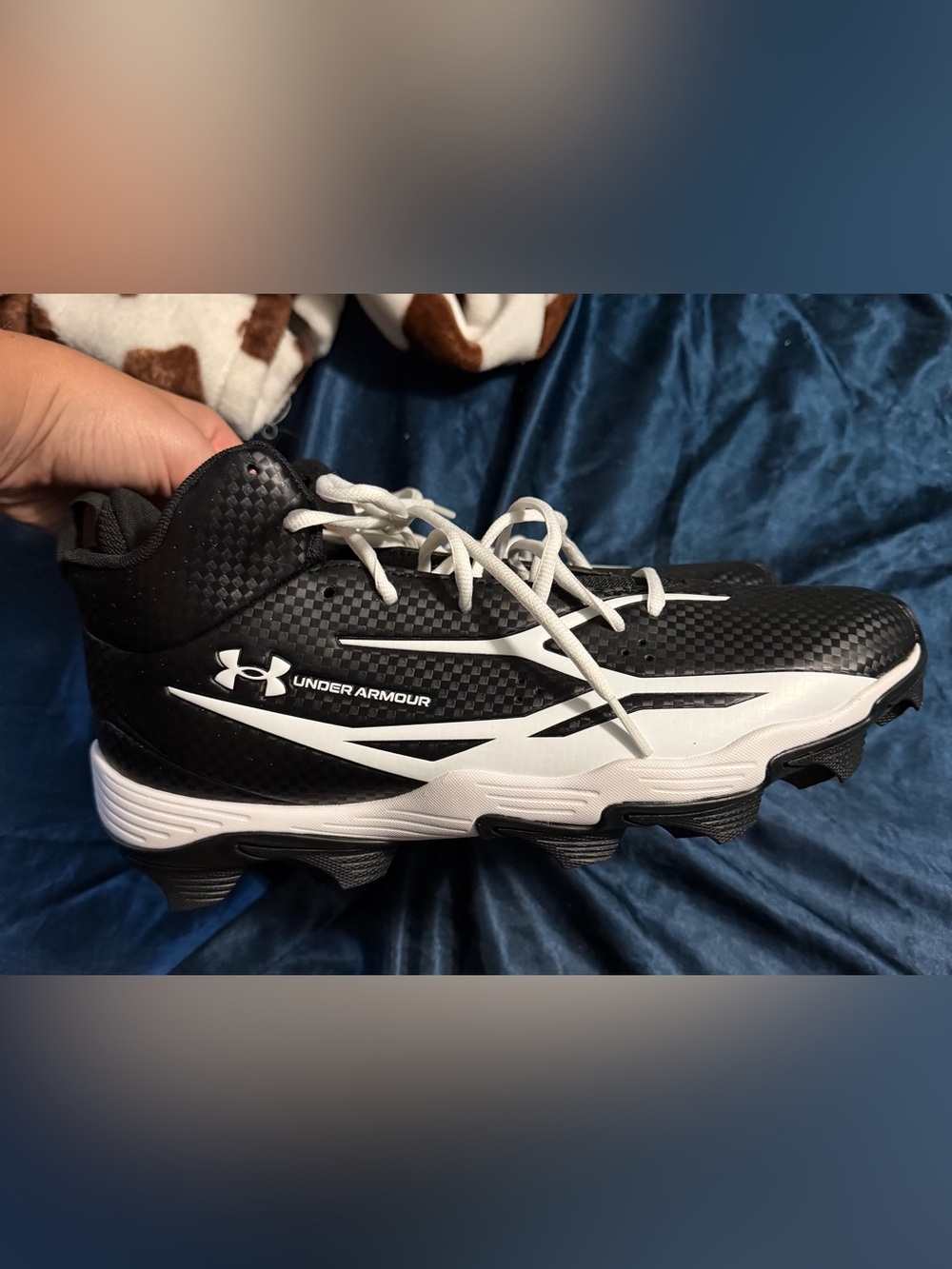 Men’s under armor cleats - brand new, never worn. Size 10.5 wide
